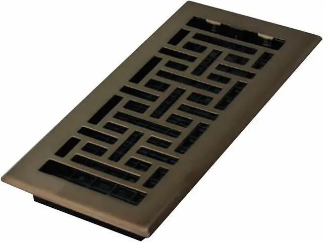 Alt view image 2 of 2 - DECOR GRATES AJH410-RB Floor Register , 4 X 10 , Rubbed Bronze ,