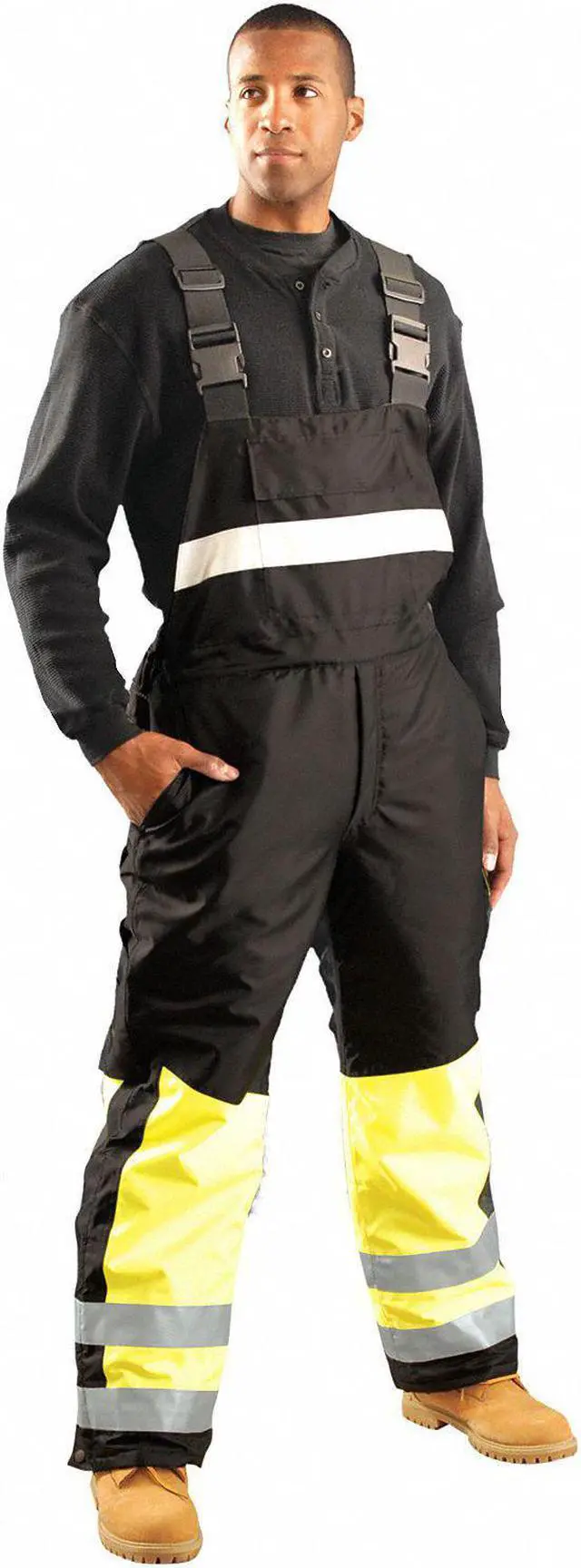 Main image of OCCUNOMIX SP-BIB-BY2X Men's Rain Bib Overall, PVC, snaps, Yellow, 2XL