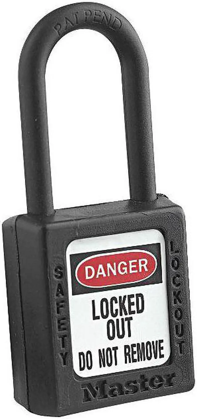 Main image of MASTER LOCK 406KABLK 4XX0006 Lockout Padlock,KA,Black,1-3/4"H