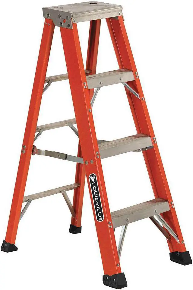 Main image of 4' Fiberglass 375 lb. Stepladder, Type IAA LOUISVILLE FS1304HD