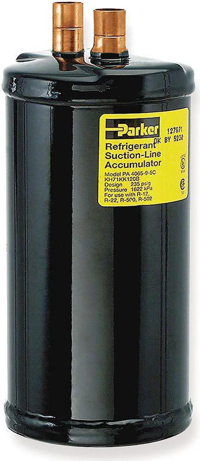 Main image of PARKER VA356S Suction Line Accumulator,Dia 3 x H 15 In