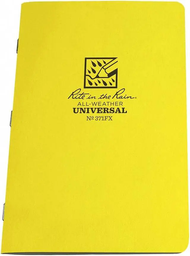 Alt view image 2 of 3 - RITE IN THE RAIN 371FX All Weather Stapled Notebook,Unvrsl,PK3