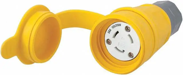 Alt view image 2 of 2 - HUBBELL WIRING DEVICE-KELLEMS HBL29W08 Watertight Locking Connector, Non-NEMA,