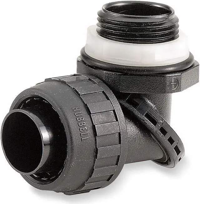 Main image of HUBBELL WIRING DEVICE-KELLEMS PS0389NBK Conduit Fitting Connector, 3/8 in,