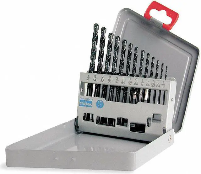 Main image of CLE-LINE C21157 13PC 135 Degree Heavy-Duty Jobber Length Drill Set Cle-Line