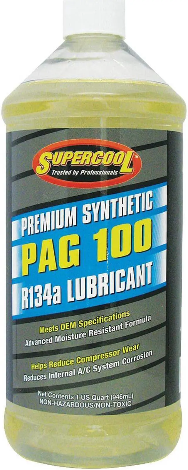 Alt view image 2 of 2 - SUPERCOOL P100-32 A/C Compressor PAG Lube, 32 Oz, Flash Point 450F