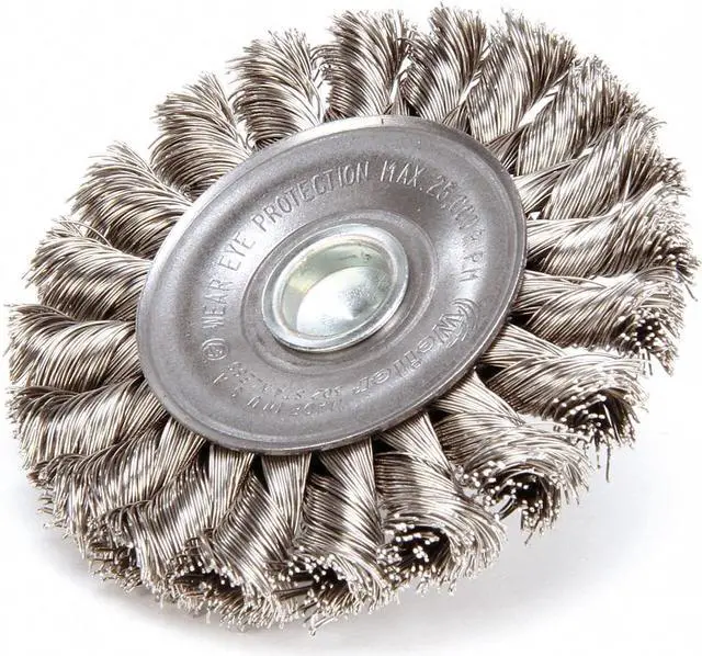 Alt view image 3 of 5 - WEILER 94038 Knot Wire Wheel Wire Brush, Stem, 3-1/4"