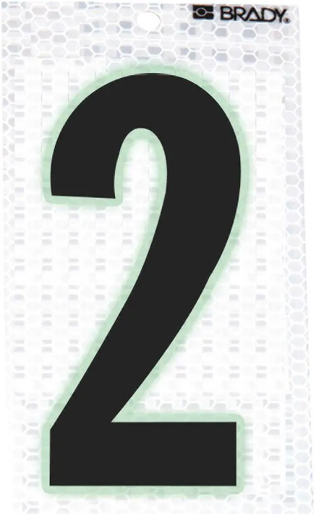 Main image of BRADY 3000-2 Ultra Reflective Numbers,2,PK10