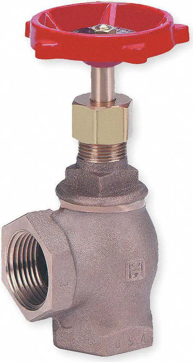 Main image of MILWAUKEE VALVE 504 3/8 Angle Globe Valve,Class 125,3/8 In.,FNPT