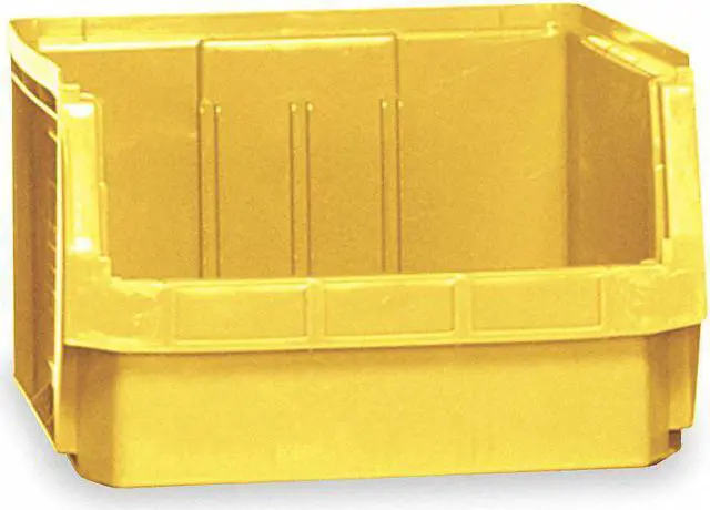 Main image of QUANTUM STORAGE SYSTEMS QMS543YL Storage Bin, Polyethylene, Yellow, 11 7/8 in
