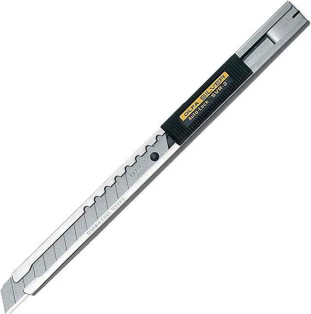Alt view image 2 of 6 - OLFA SVR-2 Snap-Off Utility Knife, Retractable, Snap-Off, Stainless steel