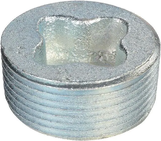 Main image of APPLETON ELECTRIC PLG-250A IMC Plug, 2-1/2 in, Threaded, Aluminum, Plain, Silver