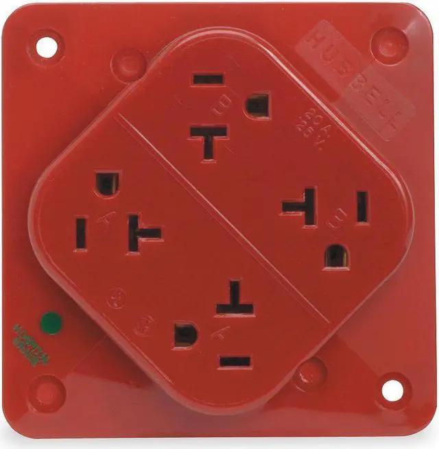 Main image of HUBBELL WIRING DEVICE-KELLEMS HBL420HR Straight Blade Receptacle, 5-20R, 20 A,