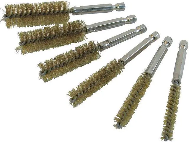 Main image of IPA 8081 Twisted Wire Brass Bore Brush Set