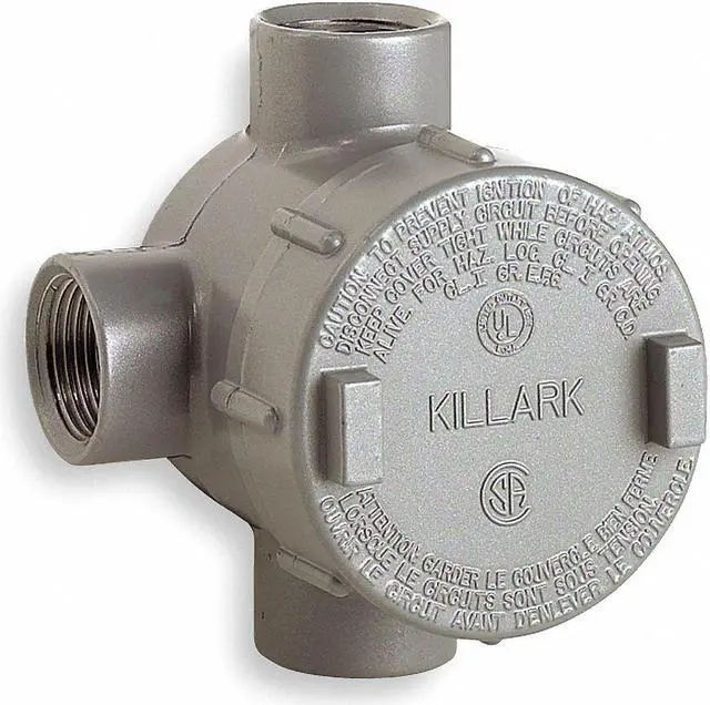 Main image of Hubbell Killark Conduit Outlet Body,Alum,Trd Sz 3/4in  GECTT-2