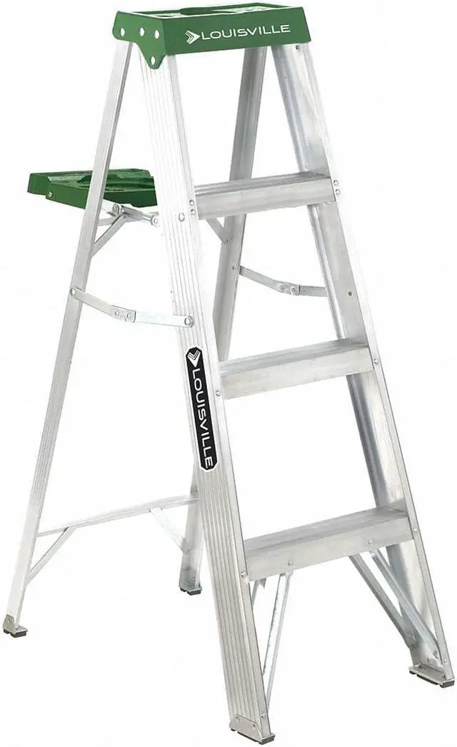 Alt view image 6 of 8 - LOUISVILLE AS4004 4 ft Aluminum Stepladder, 225 lbs. Capacity