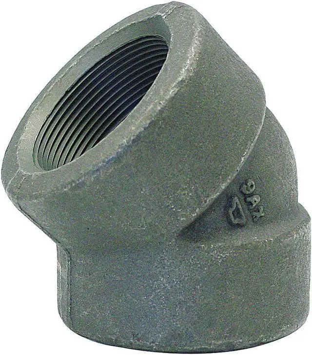 Alt view image 2 of 2 - ANVIL 0361110406 Black Forged Steel 45 Degree Elbow Class 3000