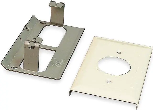 Alt view image 2 of 2 - LEGRAND V3027AE Raceway Single Receptacle Cover, 3000 Series, 1, 2 Channel, 2