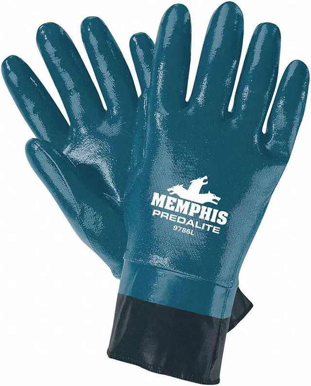 Main image of MCR SAFETY 9786M 11" Chemical Resistant Gloves, Nitrile, M, 12PK