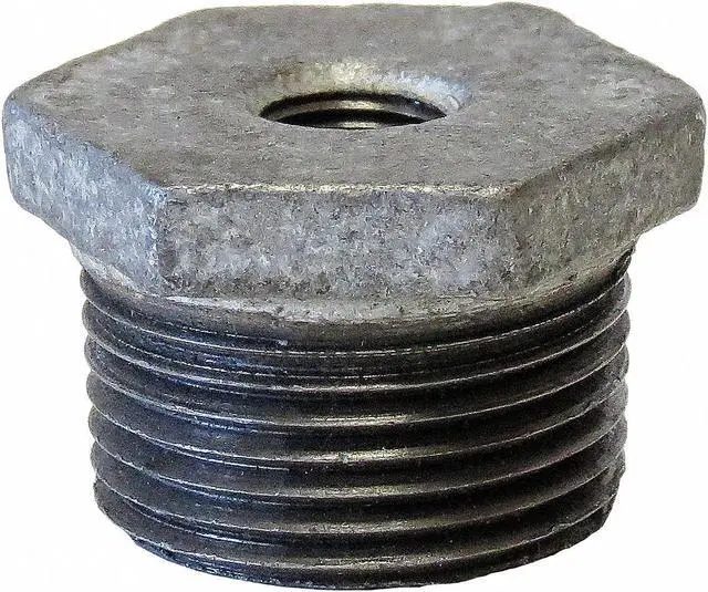 Alt view image 2 of 3 - Anvil 383 Galvanized Cast Iron Hex Bushing, 2" x 1"