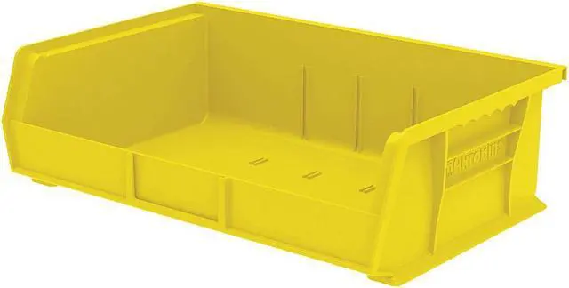 Alt view image 2 of 4 - AKRO-MILS 30255YELLO Yellow Hang and Stack Bin, 10-7/8"L x 16-1/2"W x 5"H,