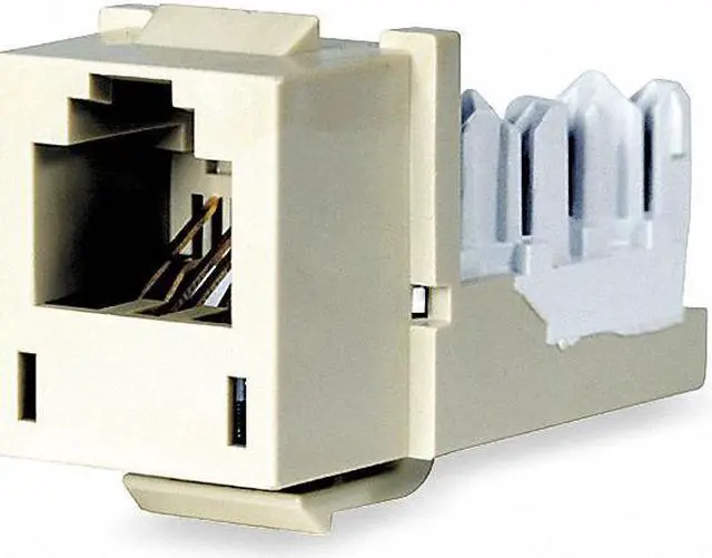 Alt view image 4 of 7 - JACK,HXJ,CAT5E,8POS,UNI A/B,WH