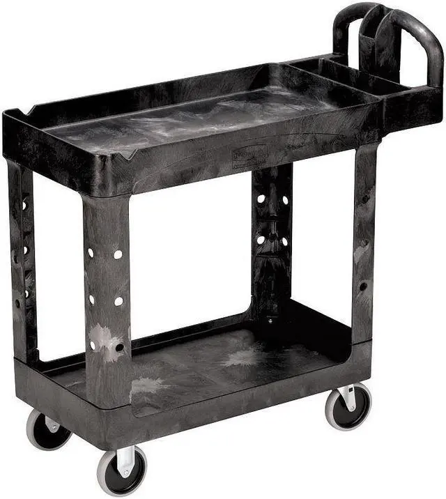Main image of RUBBERMAID FG450088BLA Structural Foam Utility Cart with Deep Lipped Plastic