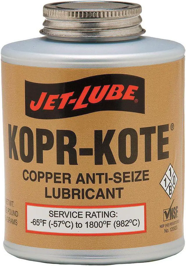 Main image of JET-LUBE 10004 Anti Seize Compound,16 oz,Brush Top Can