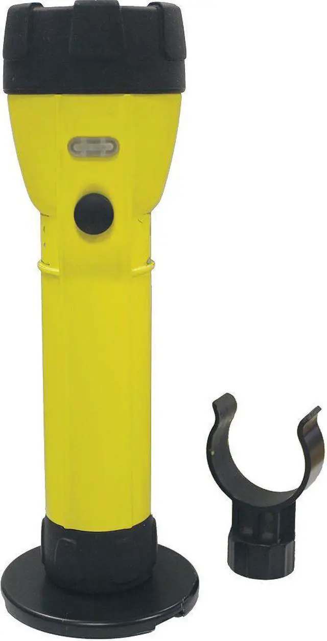 Main image of RAILHEAD GEAR KE-FL45 Yellow LED Handheld Flashlight, Alkaline AA/D, 200lm