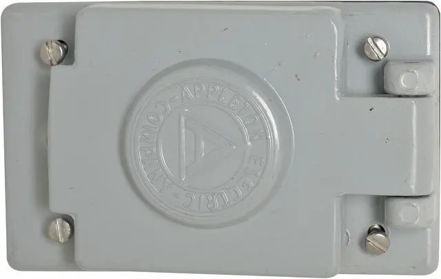 Alt view image 2 of 2 - APPLETON ELECTRIC FSK-WR1 1 -Gang Vertical Weatherproof Cover, 2-13/16" W,