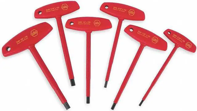 Alt view image 4 of 6 - WIHA 33490 6 Piece SAE T-Shape Hex Key Set, 33490