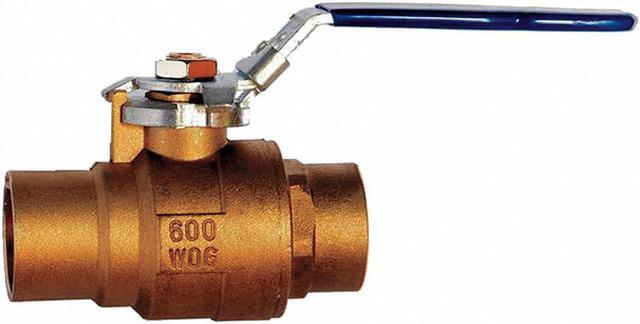 Alt view image 2 of 2 - MILWAUKEE VALVE 3" BA-485BLL 3" Sweat Brass Ball Valve Inline