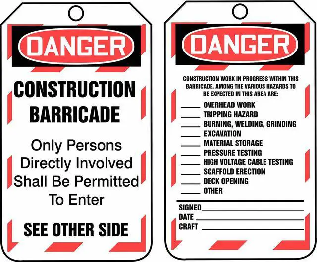Alt view image 2 of 2 - ACCUFORM TAB102PTP Danger Tag,5-3/4 x 3-1/4,PK25