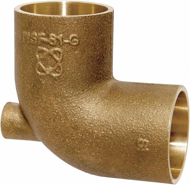 Alt view image 2 of 2 - NIBCO 705-LF 3/4X1/8X3/4 Baseboard Tee,Low-Lead Cast Bronze