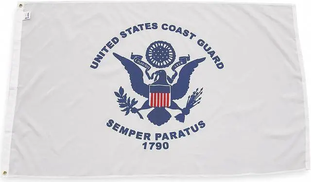 Alt view image 3 of 3 - ANNIN FLAGMAKERS 439040 US Coast Guard Flag,3x5 Ft