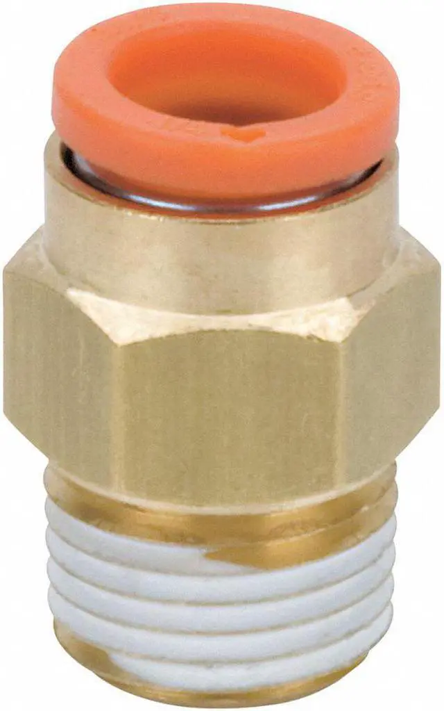 Alt view image 2 of 3 - SMC KQ2H07-34AS Male Adapter,1/4 in.,TubexMNPT