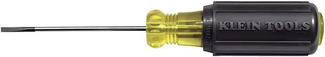 Main image of KLEIN TOOLS 612-4 Terminal Block Screwdriver Standard 1/8" 4 in Round