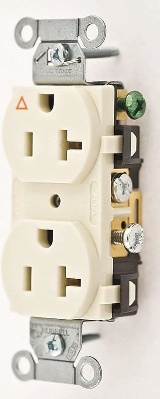Main image of Hubbell Wiring Device-kellems Receptacle Light Almond  Nylon  IG5352LA