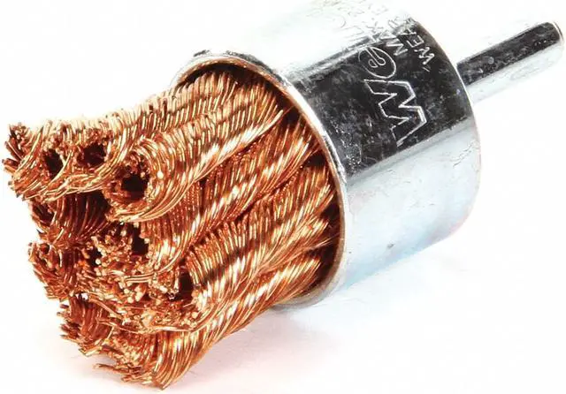 Alt view image 4 of 5 - WEILER 93803 Knot Wire End Wire Brush, Bronze, 1-1/8"