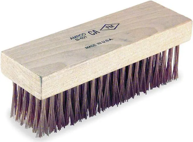 Alt view image 2 of 2 - AMPCO SAFETY TOOLS B-401 7-1/4" Bronze Nonsparking Scratch Brush, 6 Rows