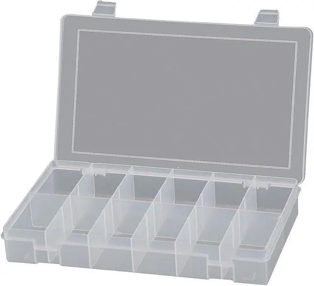 Alt view image 2 of 2 - DURHAM MFG SP12-CLEAR 12 Compartment Box, 10-13/16"W x 1-3/4"H