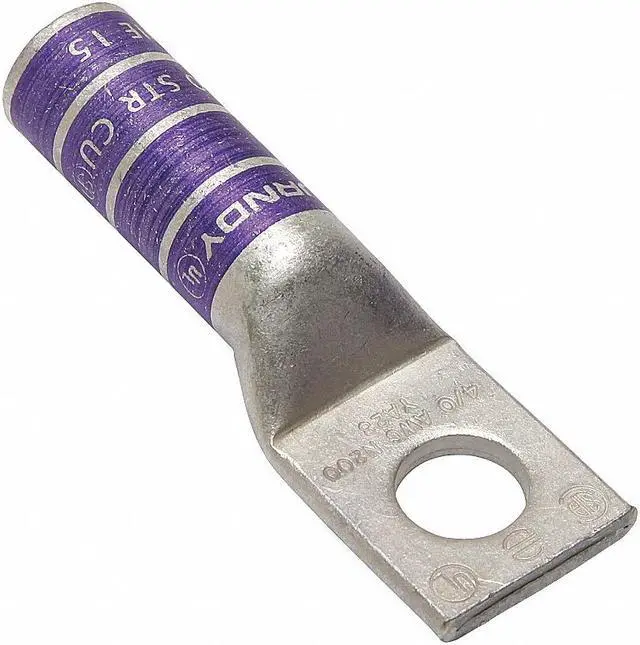 Alt view image 3 of 3 - Long Barrel CU Lug, 1 Hole, 4/0 AWG