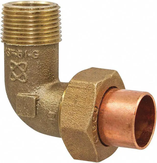 Main image of NIBCO 707-4-6-LF 3/8 Elbow,90 Deg,C x MNPT,3/8 In