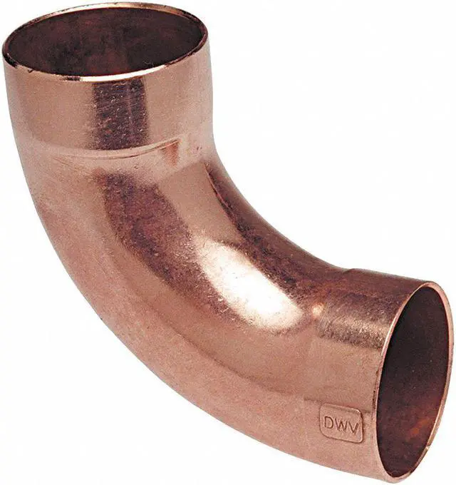 Main image of NIBCO 907-LT 2" NOM C Copper 90 Degree Long Radius Elbow