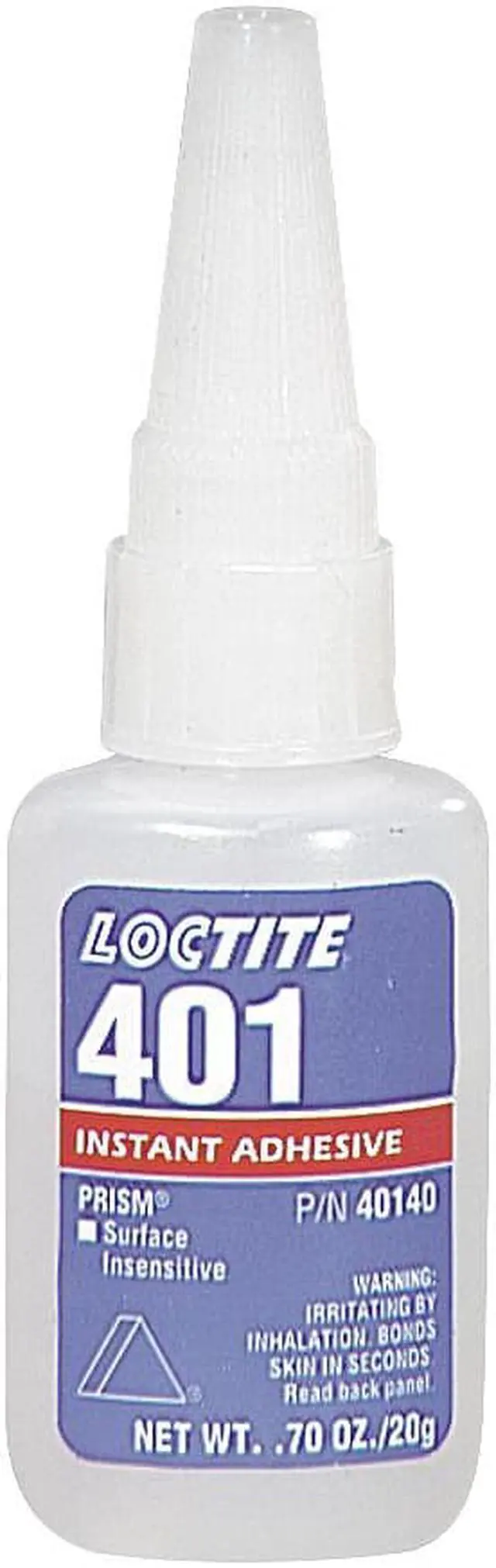 Alt view image 3 of 7 - LOCTITE 135429 Instant Adhesive, Series 401, 20 g, Bottle, Clear