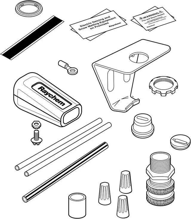 Alt view image 3 of 4 - RAYCHEM 000667-000 Permanent Power Connection Kit, For Use With WinterGard