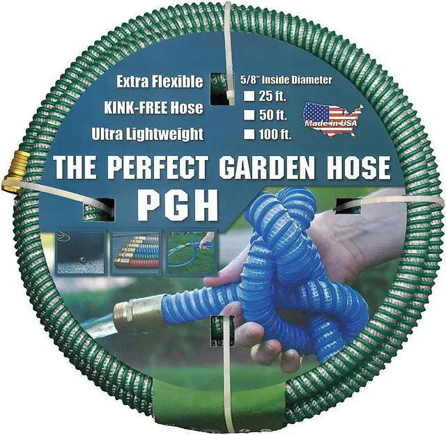 Alt view image 2 of 3 - TUFF GUARD PGH-50-GN 5/8 in ID x 50 ft L Water Hose, Rubber Tube, Green, Brass
