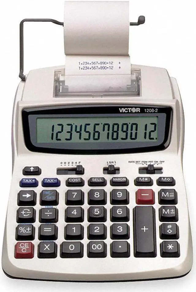 Alt view image 3 of 6 - VICTOR 1208-2 Portable Calculator,LCD,12 Digits