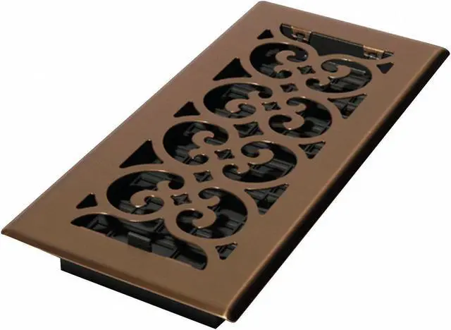 Alt view image 2 of 2 - DECOR GRATES SPH410-A Floor Register 5.5 X 11.5, Antique Brass, Brass