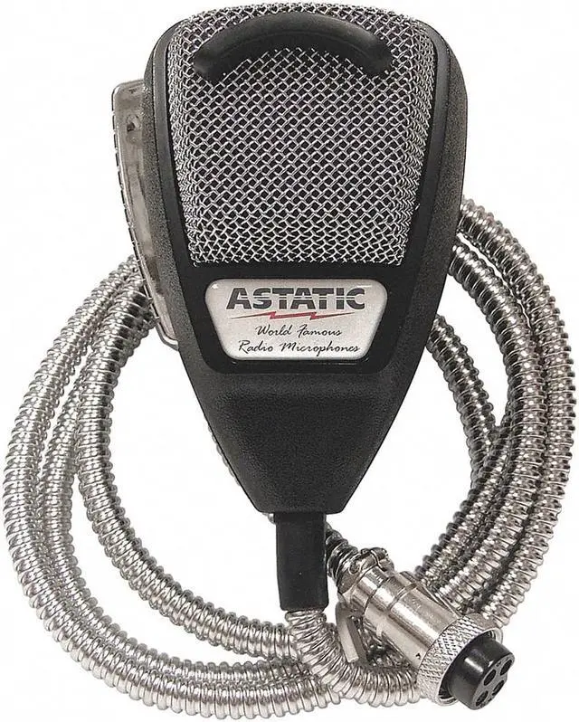 Alt view image 6 of 12 - ASTATIC TM 302-10001SE 636LSE NOISE CANCELING 4-PIN CB MICROPHONE  SILVER EDITION